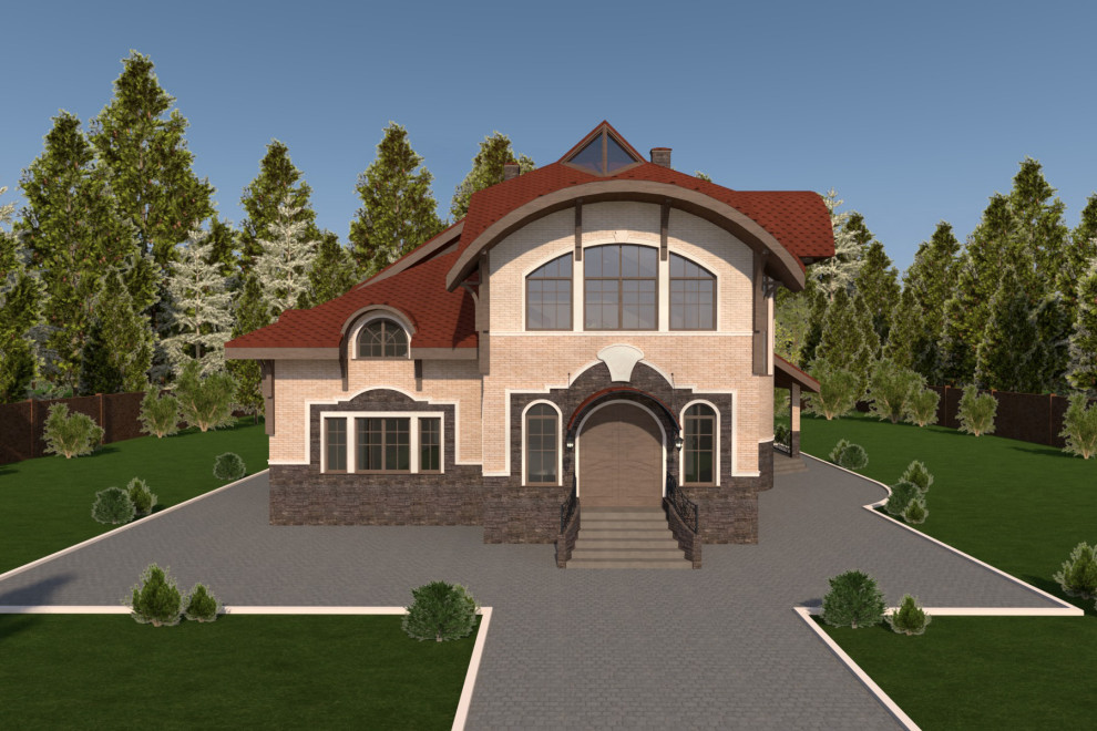 Дизайн фасада дома, Ленинградская область