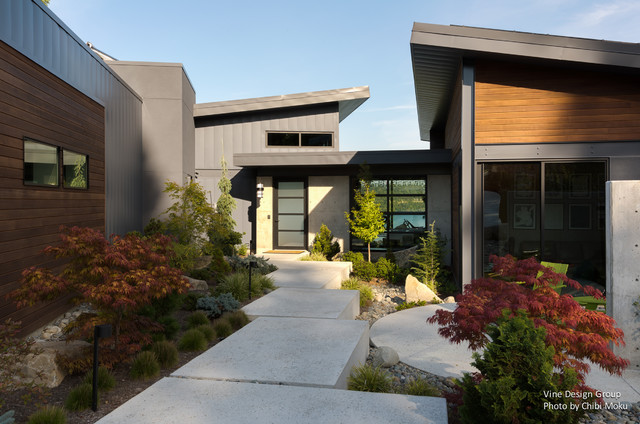 Gig Harbor, Washington  | Vine Design Group contemporary-house-exterior