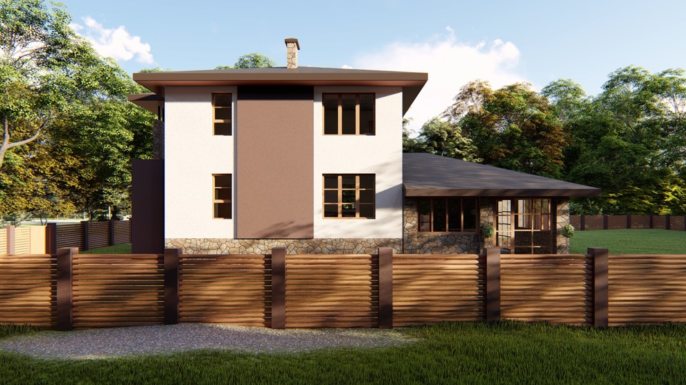 Проект 2-этажного жилого дома в г. Пермь, S=193,9 кв.м