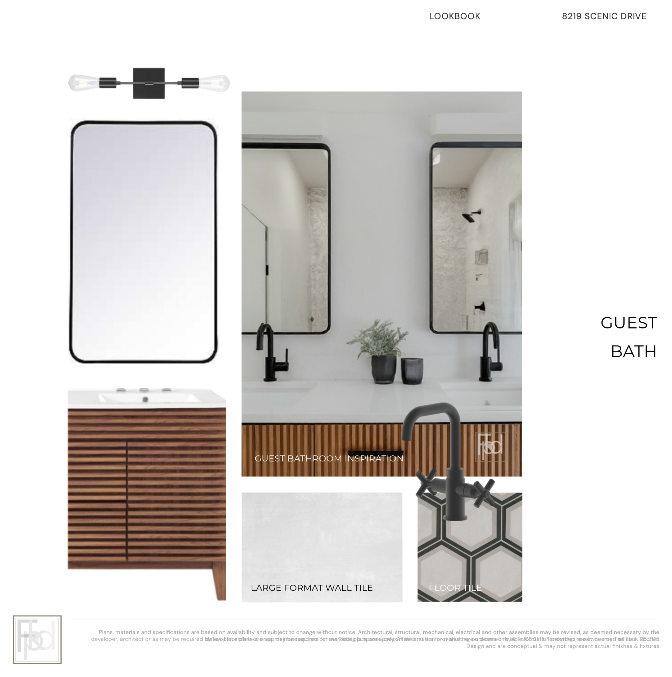 Look Book | Rendering | Guest Bathroom
