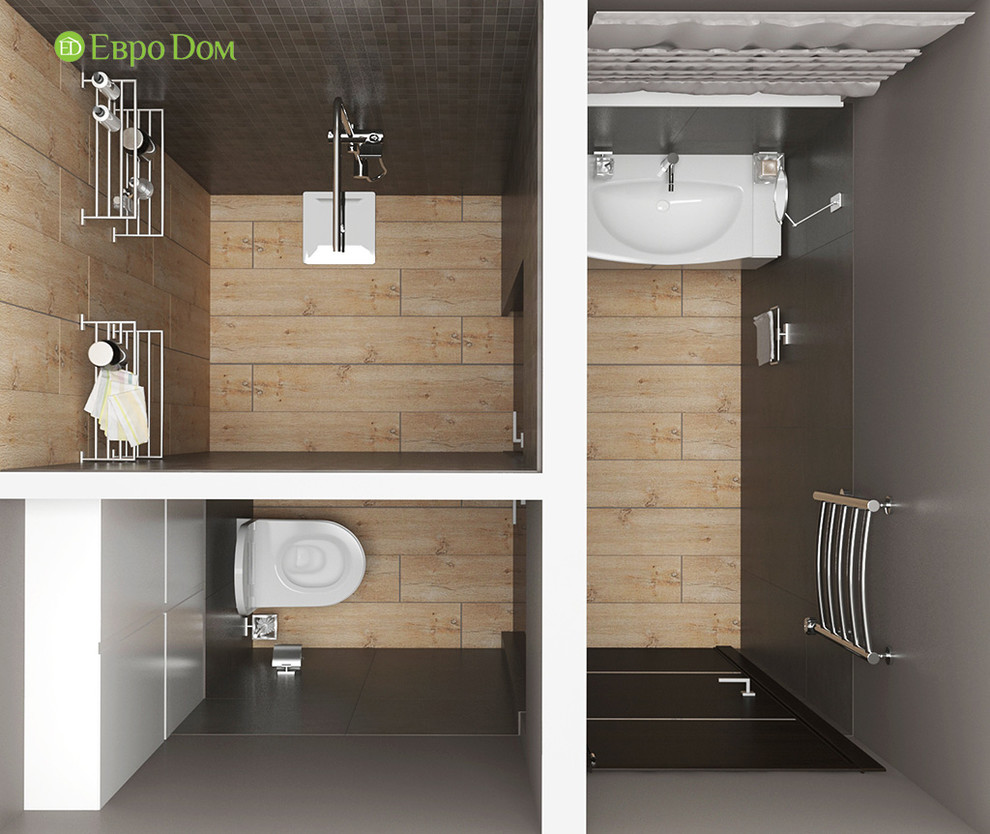 Дизайн интерьера коттеджа 490 кв. м в современном стиле