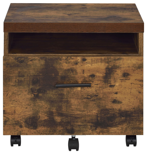 Gewnee Bob File in Weathered Oak & Black 92398 Rustic
