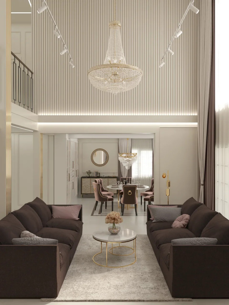 Частный дом, дизайн-проект неоклассика