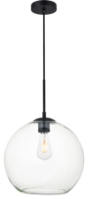 Huntington 1 Light Pendant in Black
