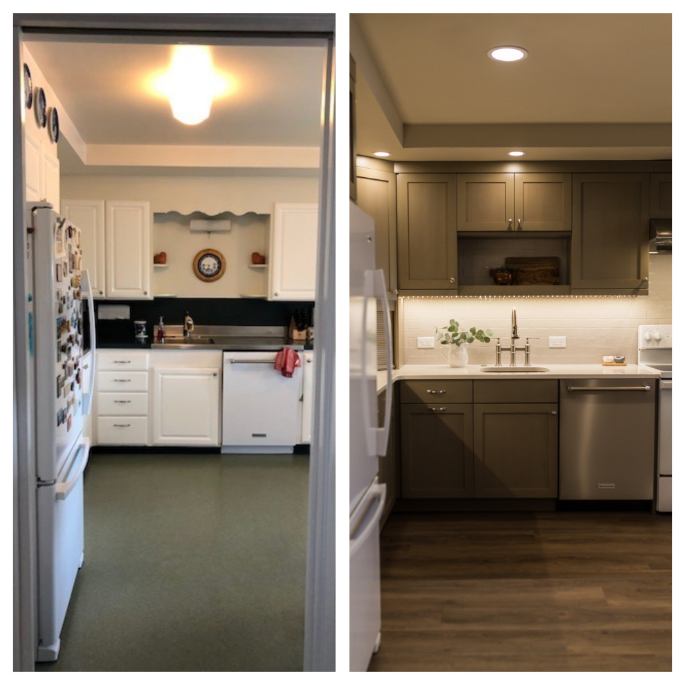 Transitional kitchen photo in Seattle