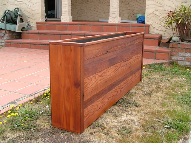 Examples Of Custom Redwood Planters Traditional San Francisco By Bryan Appleton Designs