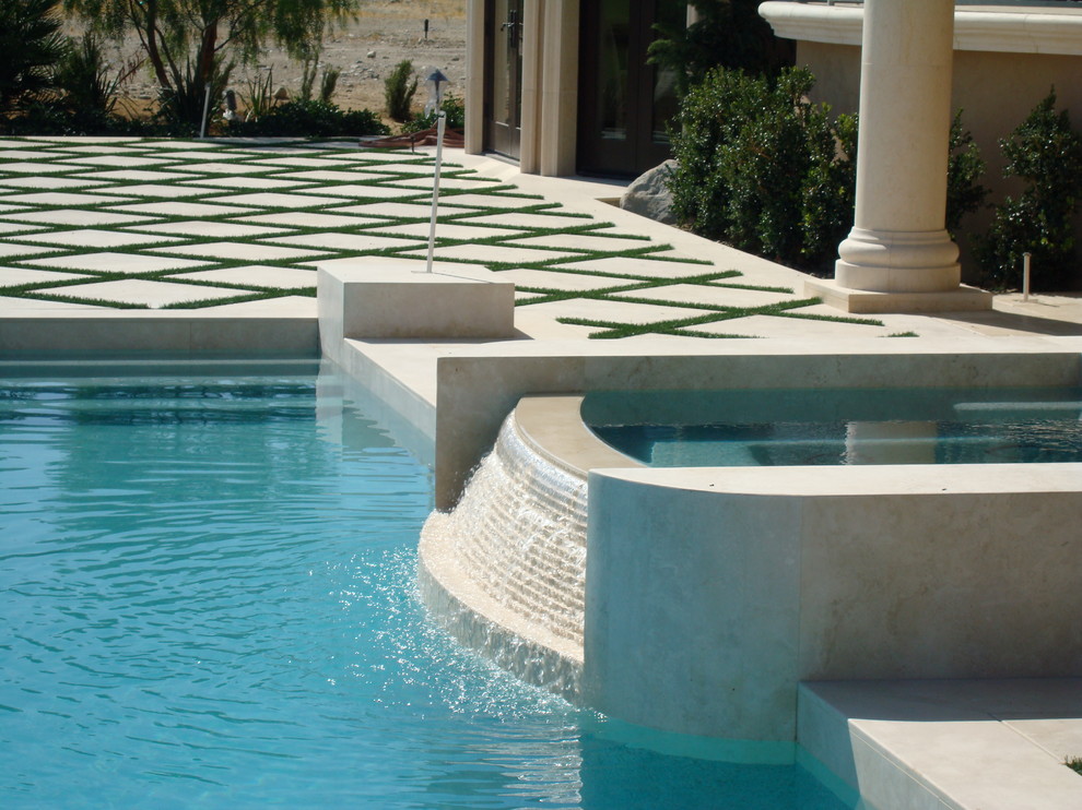 Design ideas for a mediterranean pool in San Diego.