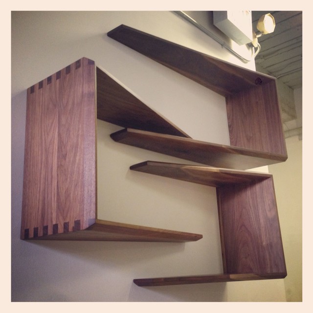 Walnut Wall Shelves Car Design Today Lapp Walnut Floating Shelves Display And Wall Rh Houzz Com Black