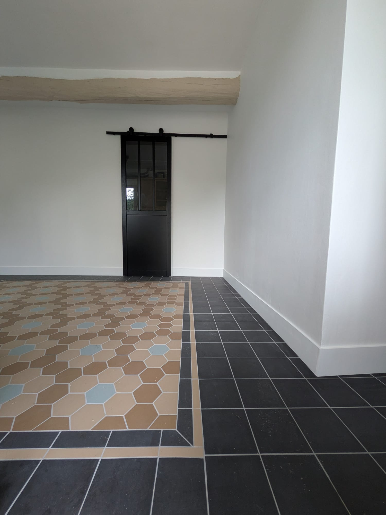 Création d'une entrée et son tapis mosaïque