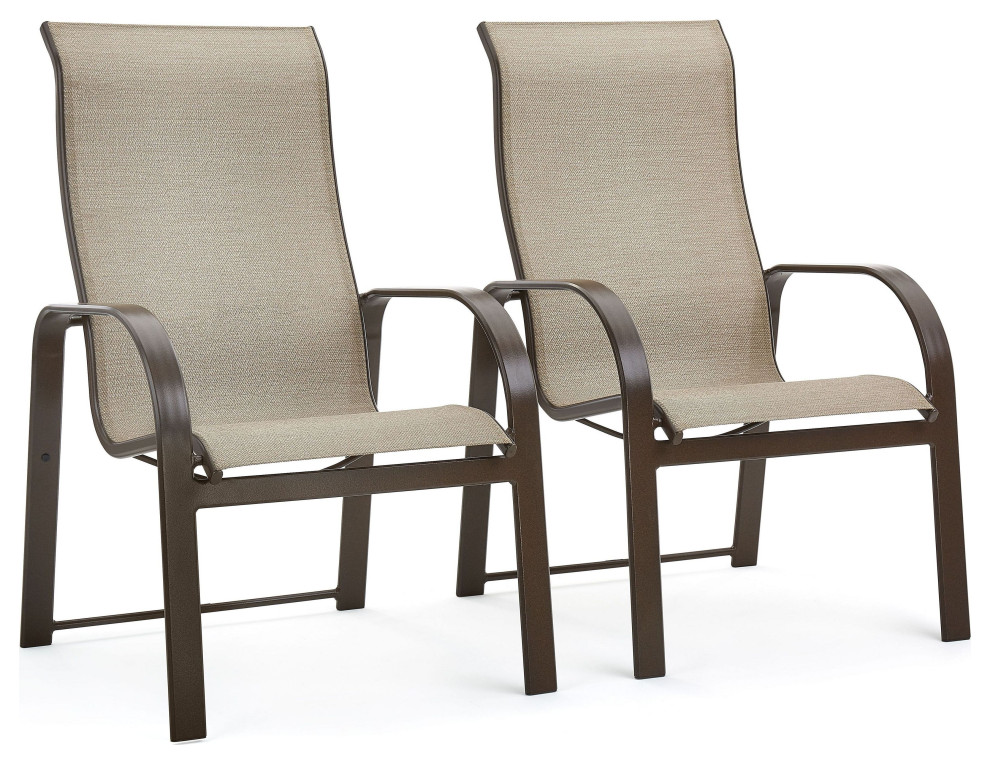 Seagrove II Ultra High Back Patio Dining Chairs, Set of 2