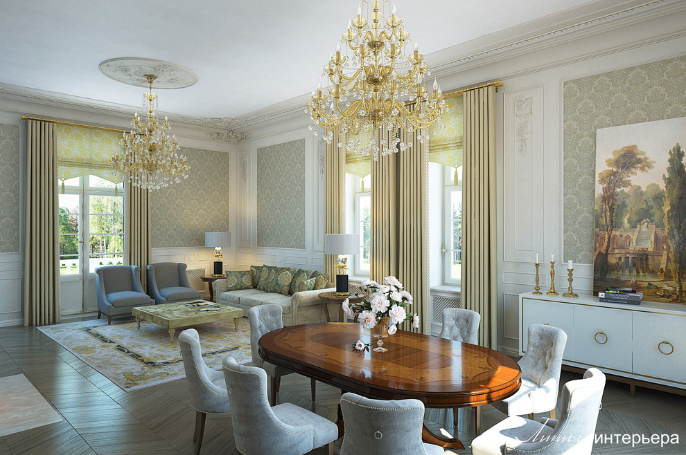 Загородный Дом в Подмосковье, классический интерьер