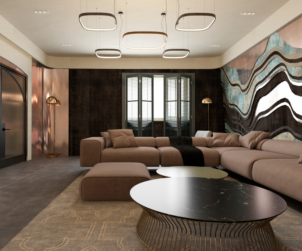 "Дом тысячи лестниц". Прихожая и гостиная 1-го этажа