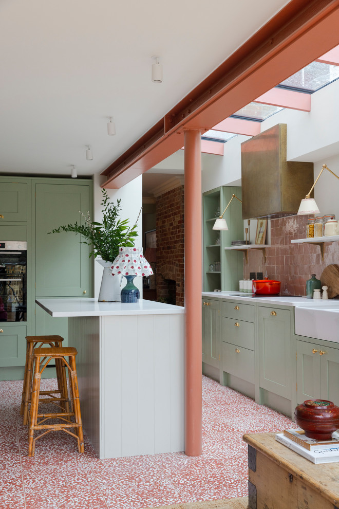 Photo of an eclectic kitchen in Kent.