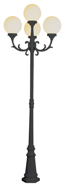 4-Light Pole Lantern, Black