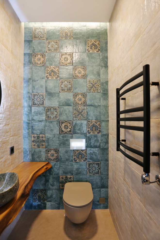 Санузел в рустикальном стиле