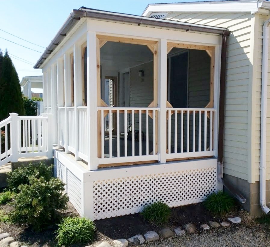 Front & Back Porch Addition Beach Style Other by ROBERTS PROPERTY