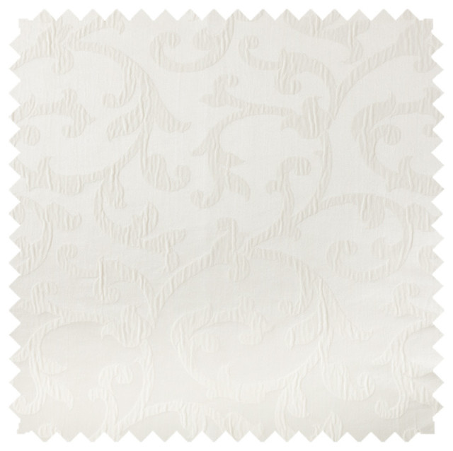 Deluxe Roman Shades Plain Fold, 42Wx72H Bermuda White