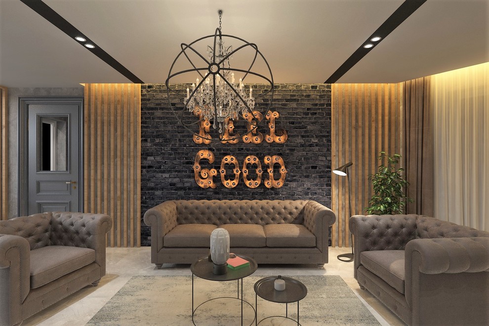 327 Дизайн проект частного дома в стиле Loft