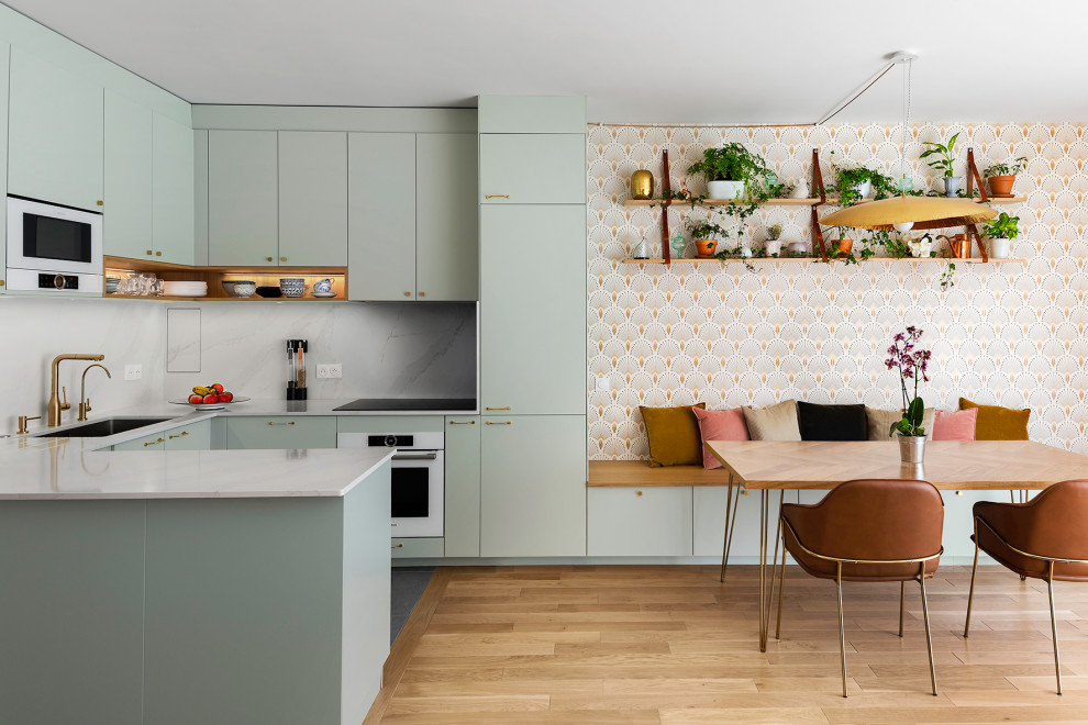 Design ideas for a scandinavian kitchen in Paris.