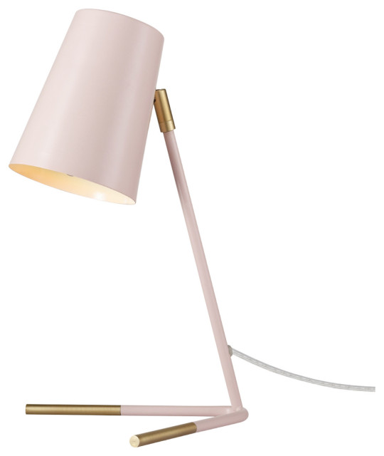 pink and rose gold table lamp