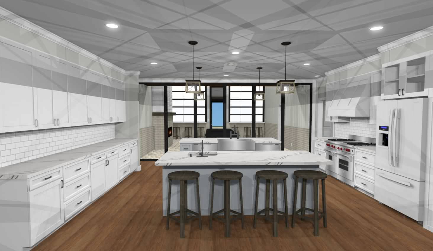 Example of a kitchen design in Other