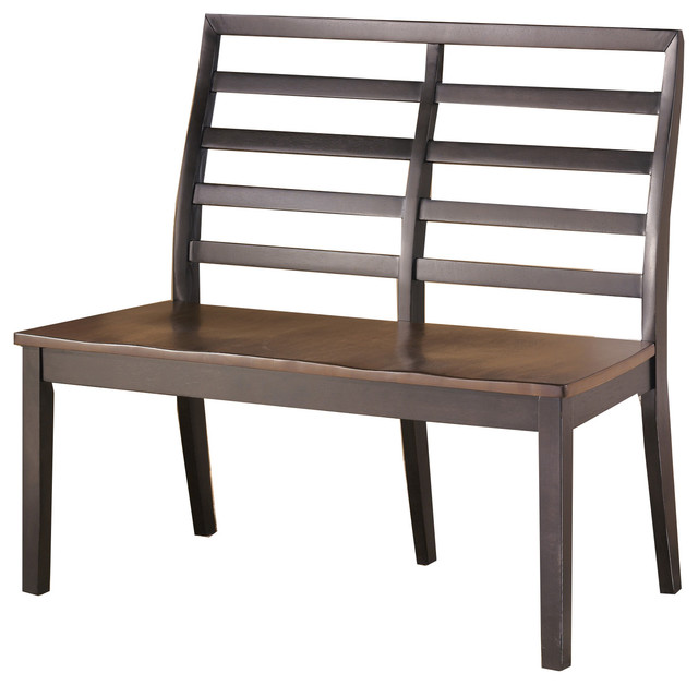 Ashley Alonzo 2Tone Brown Double Dining Chair Transitional Dining