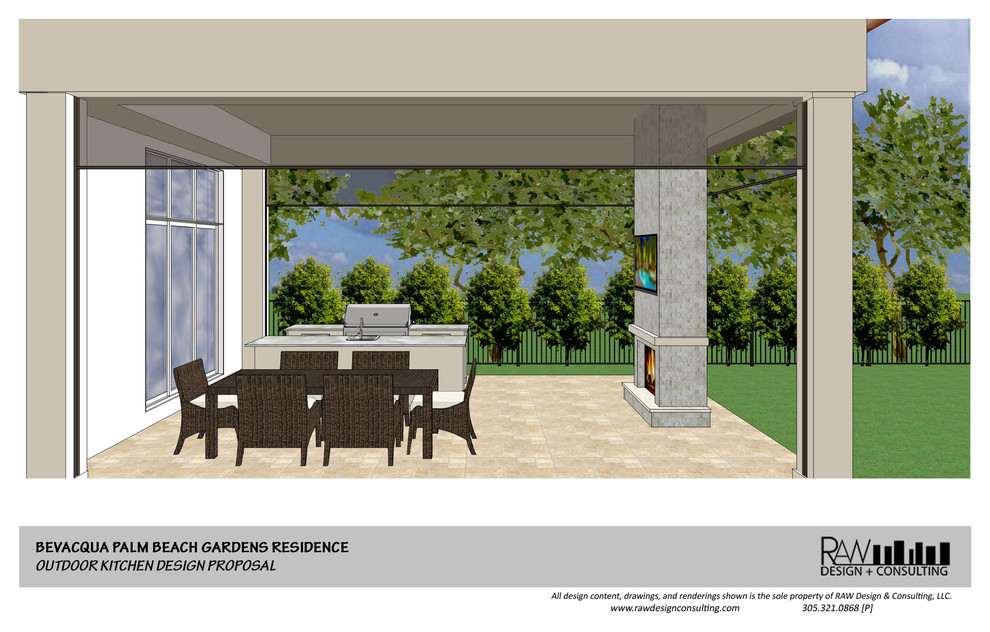 Palm Beach Gardens Outdoor Kitchen