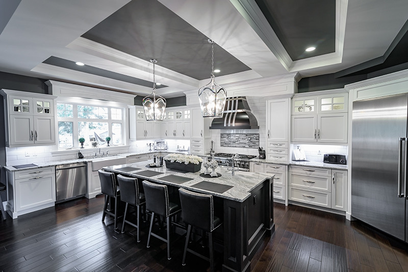 2 Toned Kitchen Craft Kitchen Traditional Vancouver By Sts Cabinets Granite Ltd