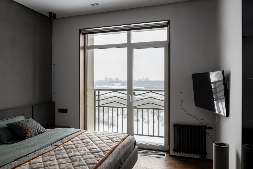 Брутальная трехкомнатная квартира 90 кв.м. с видом на реку