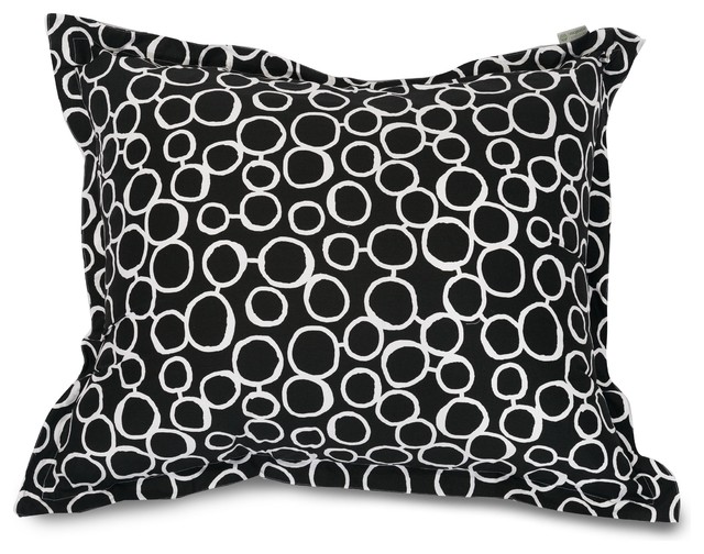 black floor pillows