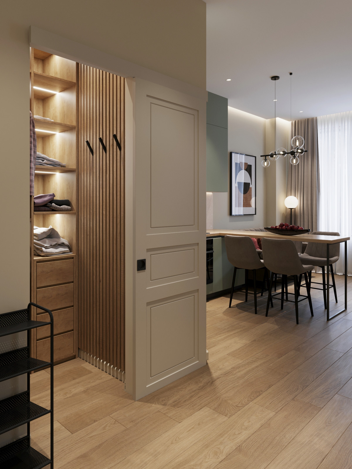 Однокомнатная квартира в современном стиле