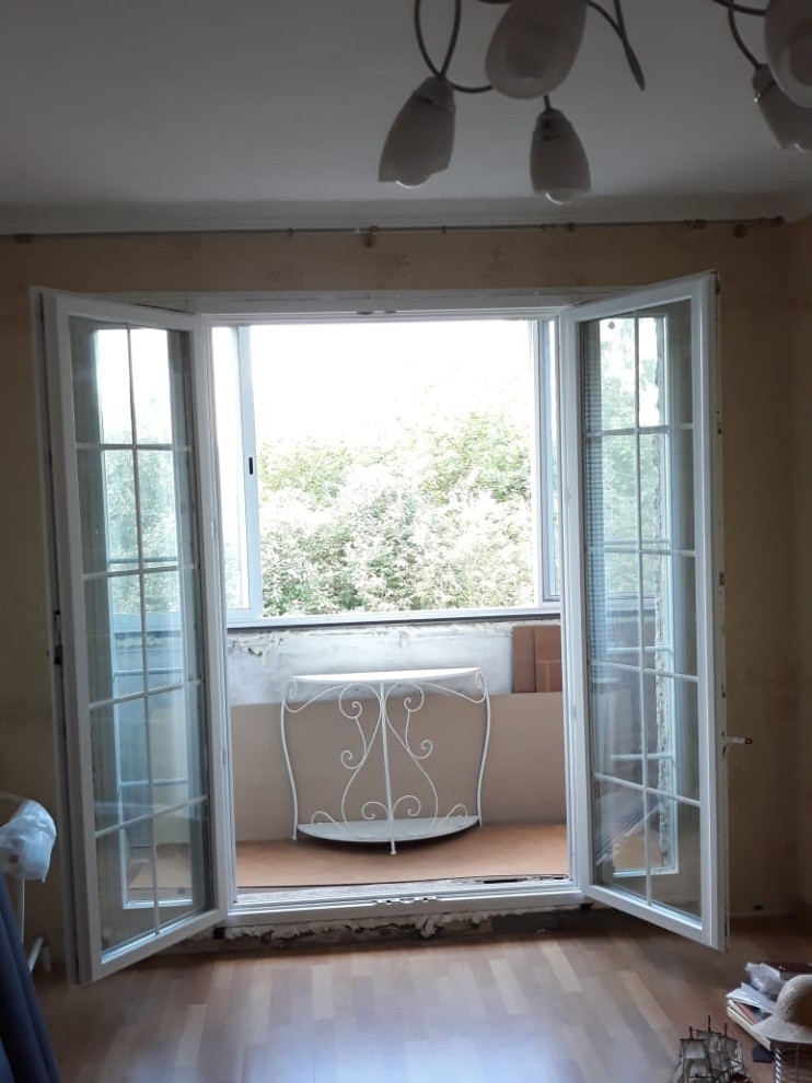 Панорамное остекление вместо балконного блока