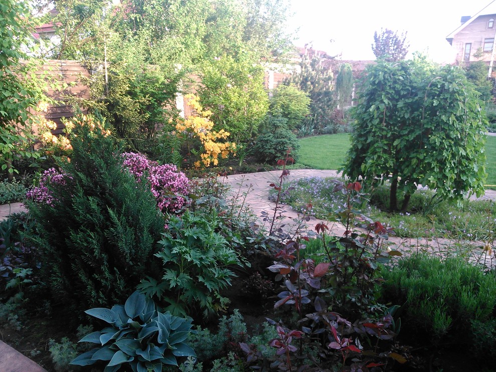 Ландшафт в пейзажном стиле с плавательным прудом 12 соток