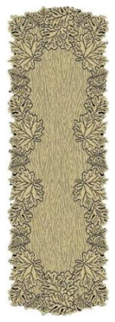 Heritage Lace LEAF 20x60 MANTLE RUNNER G, 20x60 - Contemporary - Area ...