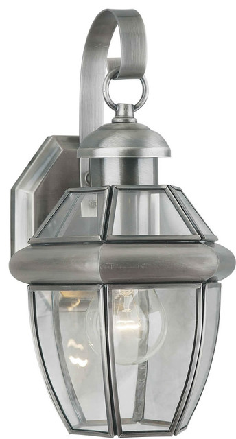 Forte Lighting 1101-01-34 1LT Brass Outdoor Lantern