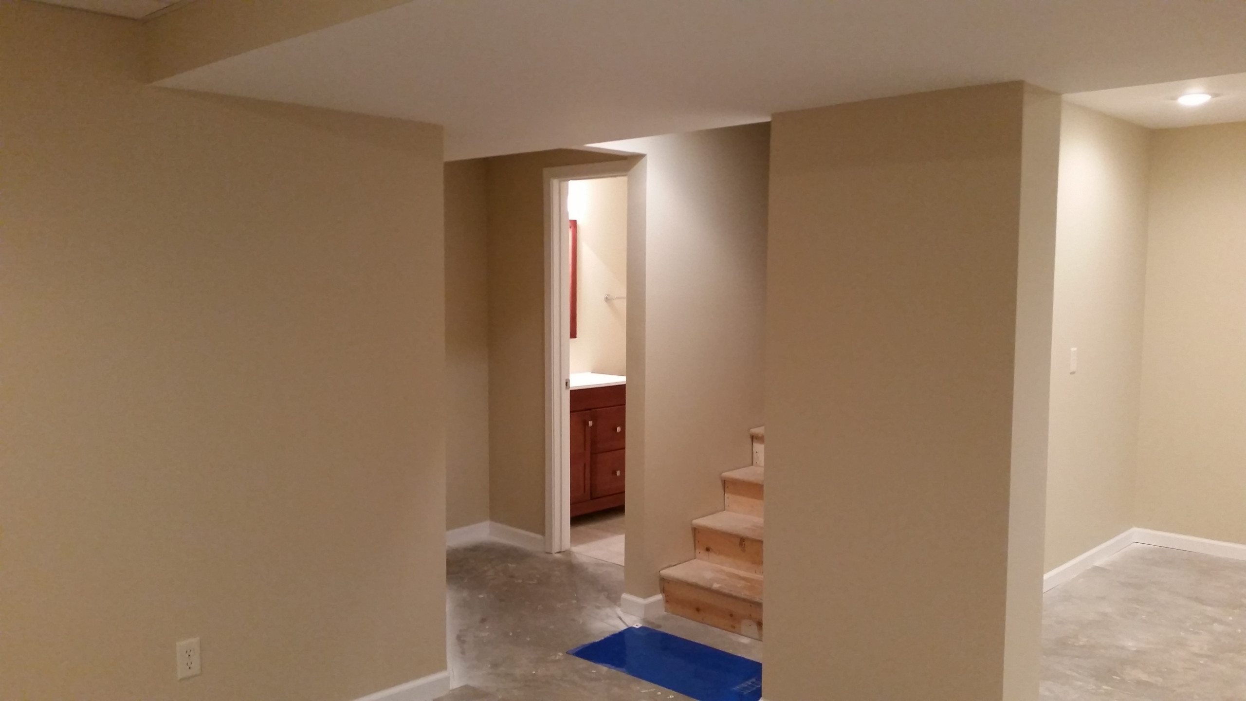 Basement Family space and bathroom