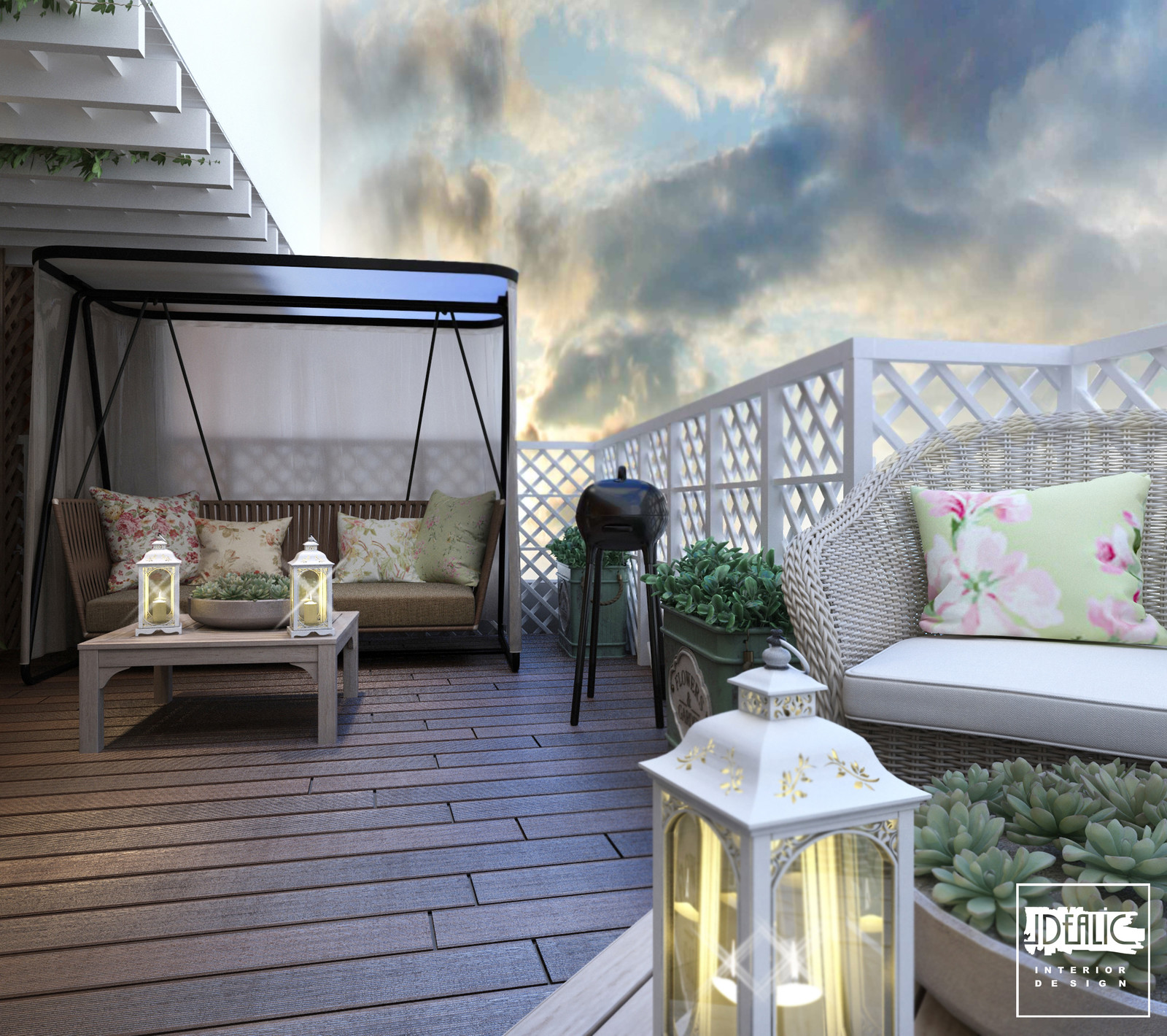 Прованс в загородной квартире