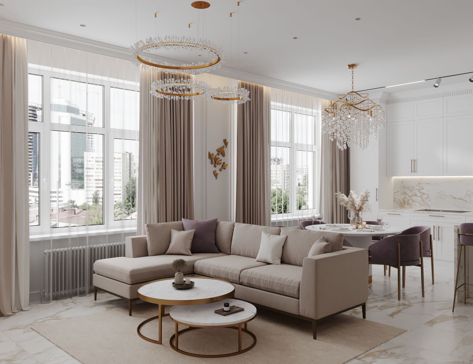 Роскошная неоклассика в ЖК Европейский квартал