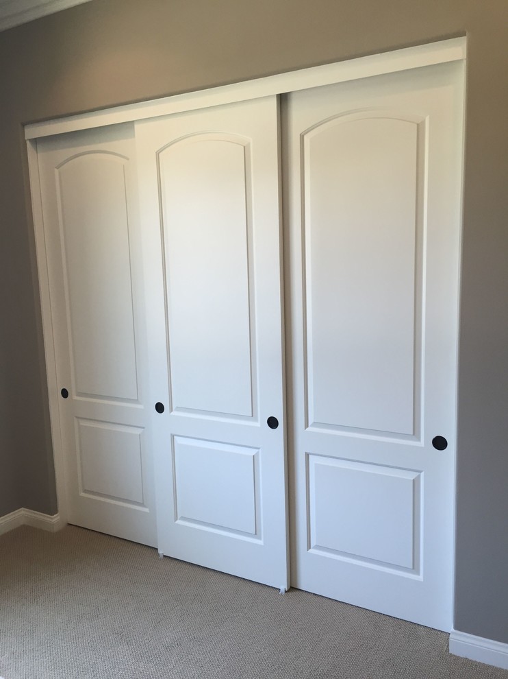 Modern Interior Sliding Closet Bypass Door with Hardware | Solid Panel  Interior Doors | 0020