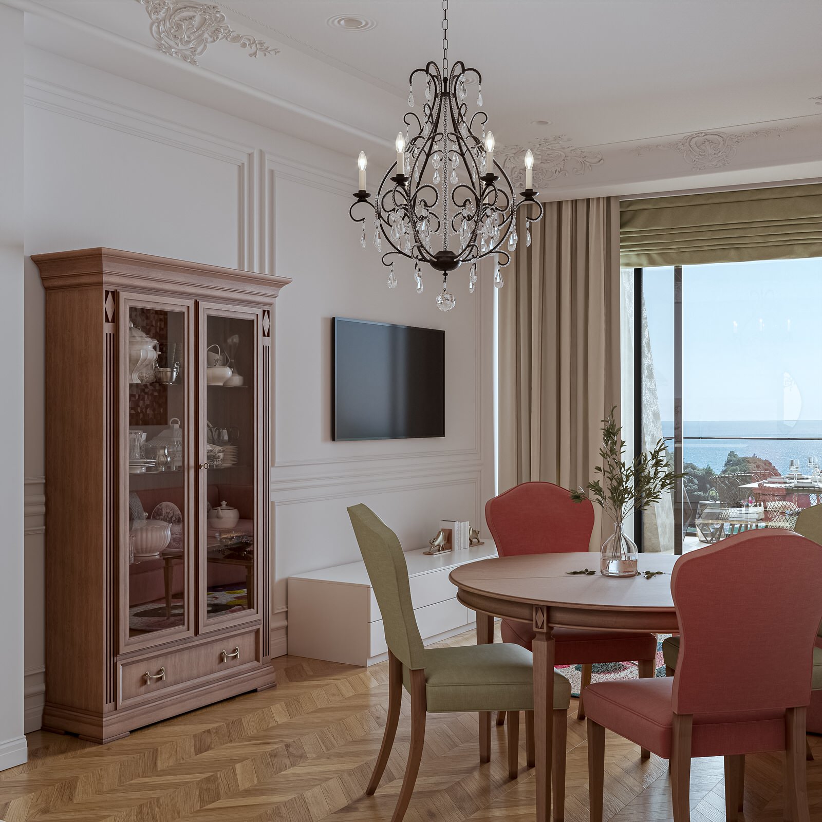 ФРАНЦУЗСКАЯ КЛАССИКА В АПАРТАМЕНТАХ У МОРЯ