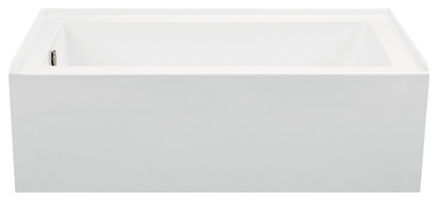 Integral Skirted Left-Hand Drain Air Bath, White, 32x19