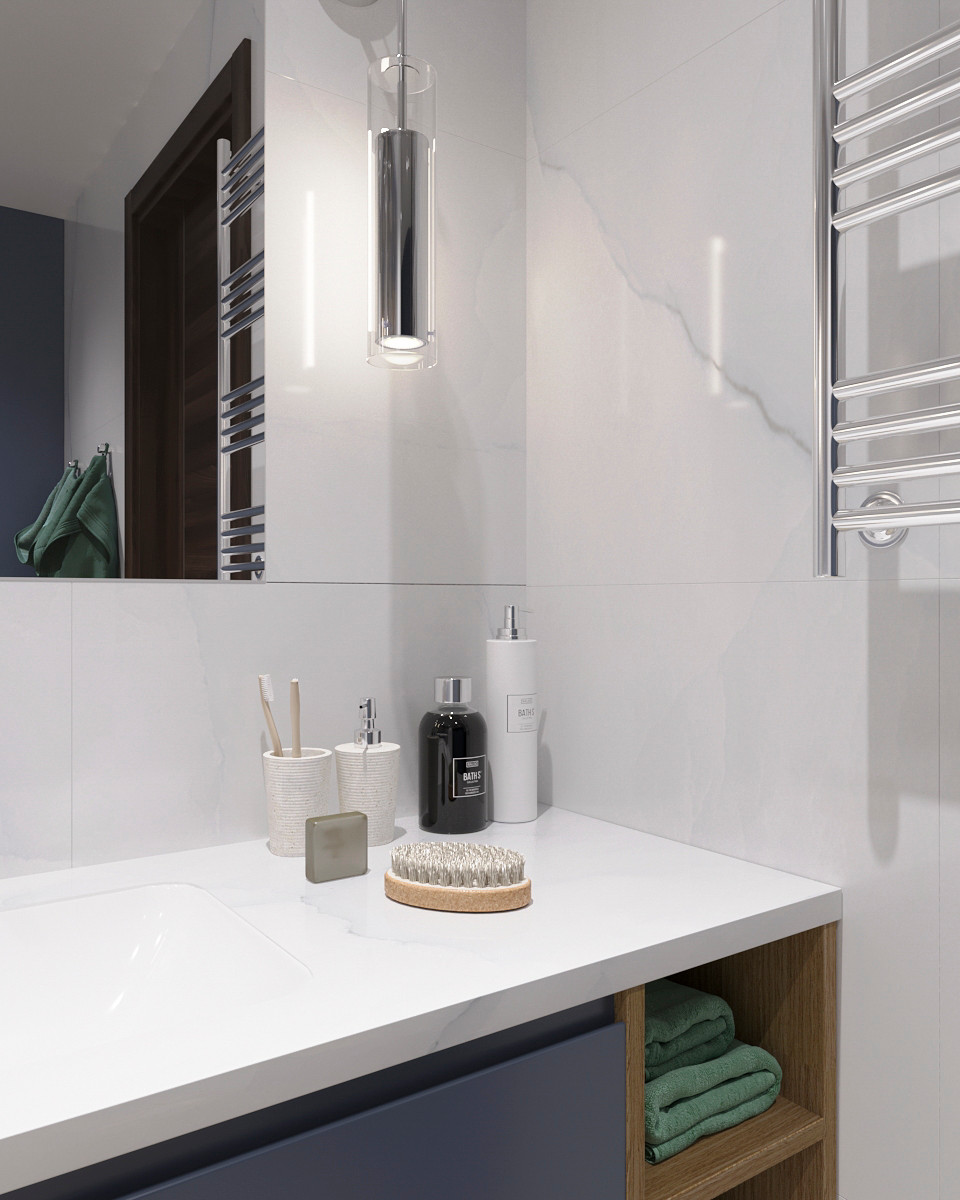 Ванная комната по фен-шую, частный дом 200 кв.м