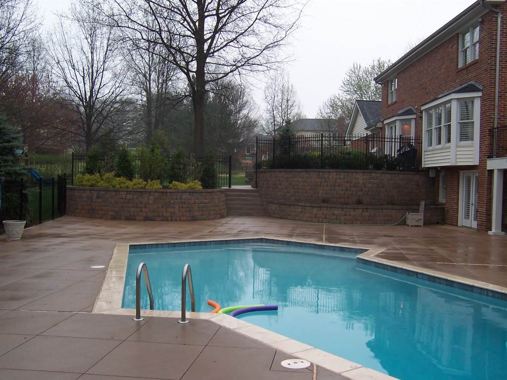 Town and Country, Missouri Colored Concrete Pool Deck