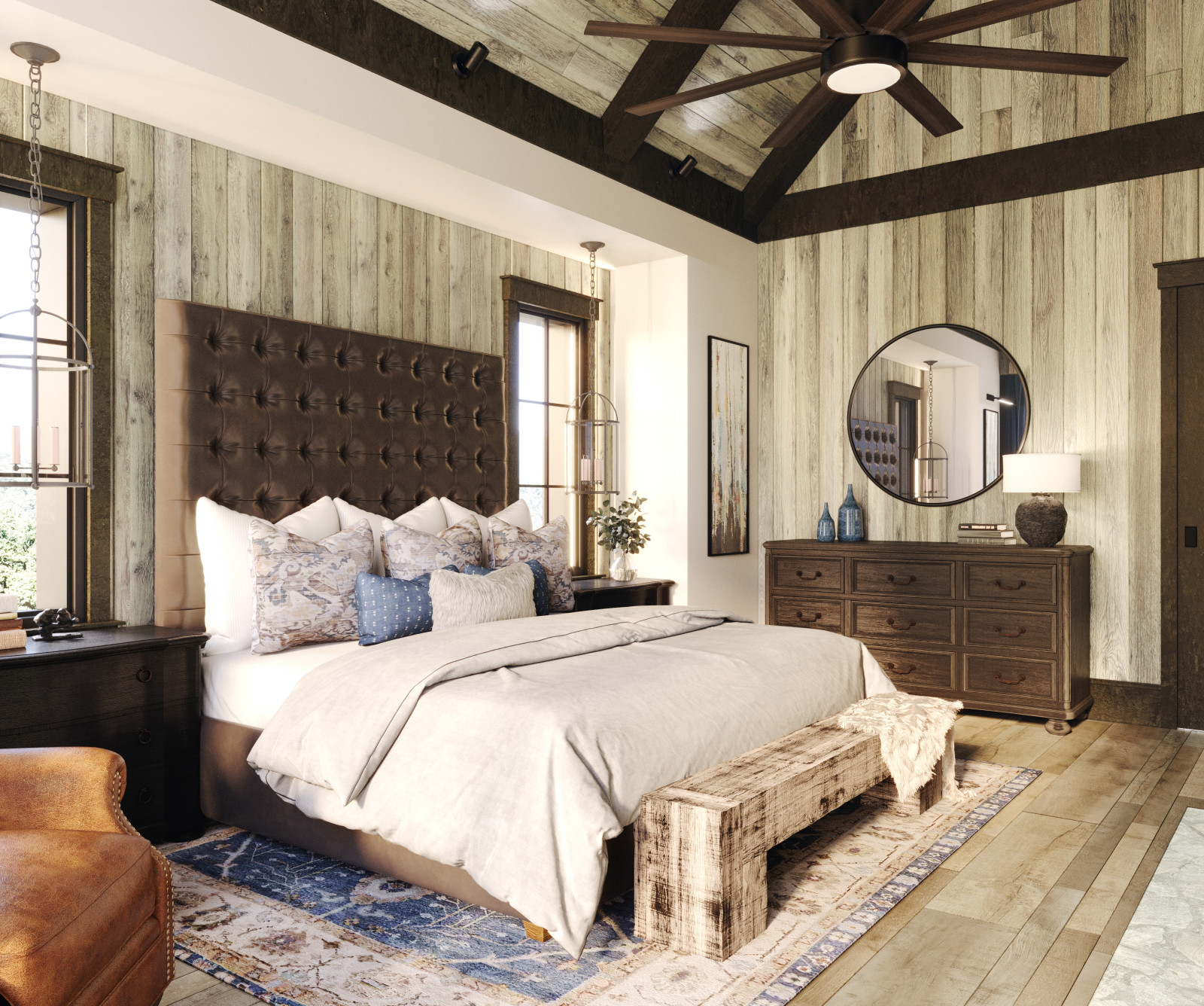 Rustic bedroom