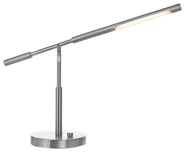Cayden III LED Desk Lamp, Brushed Nickel, USB Port Type LED SMD 7W