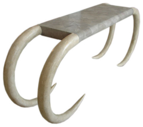 Maitland Smith Stingray Tusk Console Table