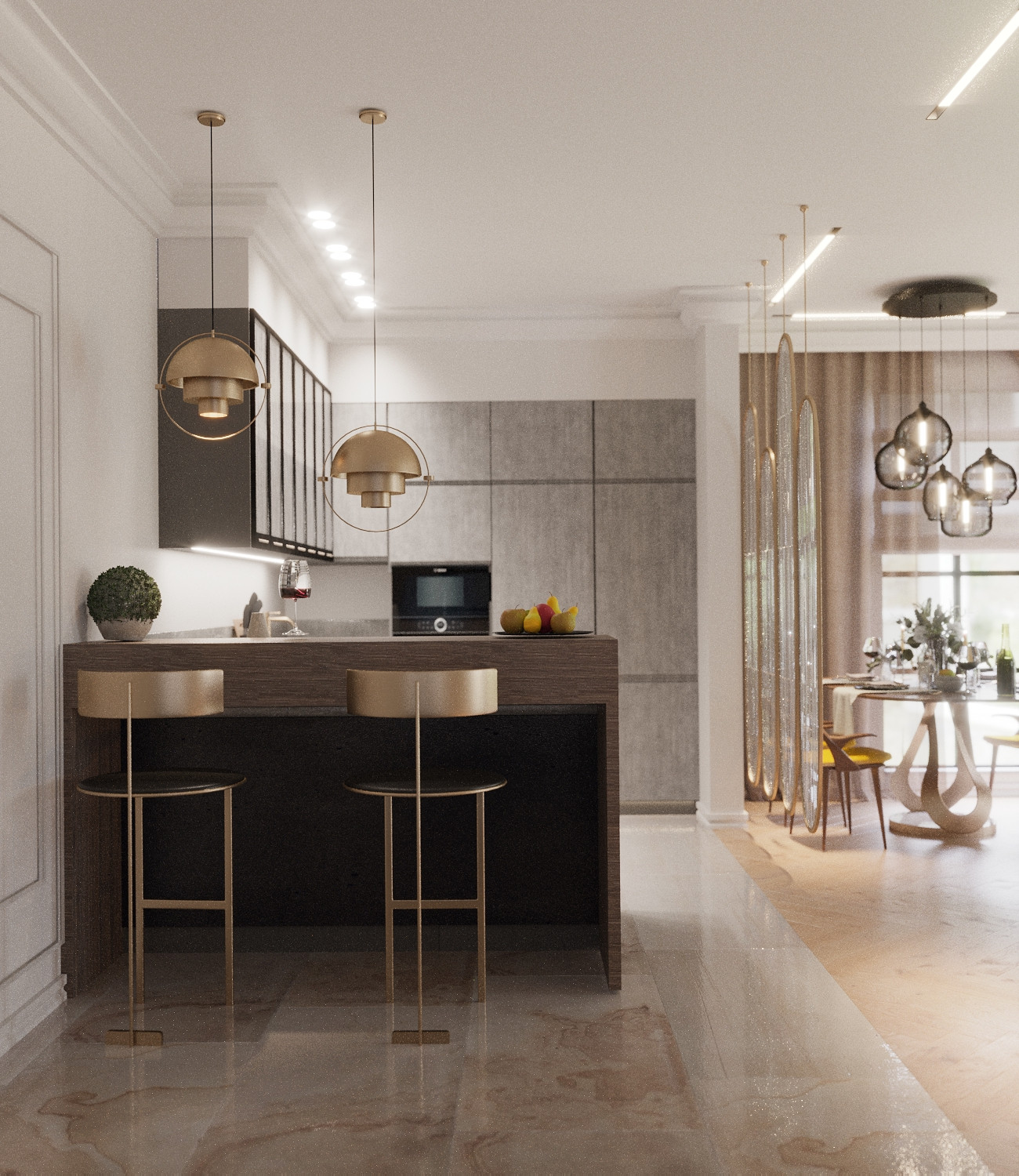 Кухня-гостинная