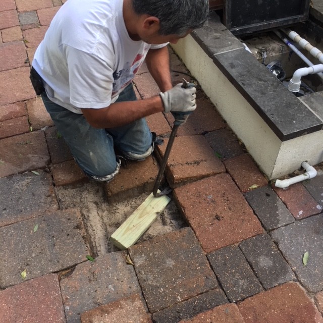 Rerouting Irrigation Lines Under Pavers