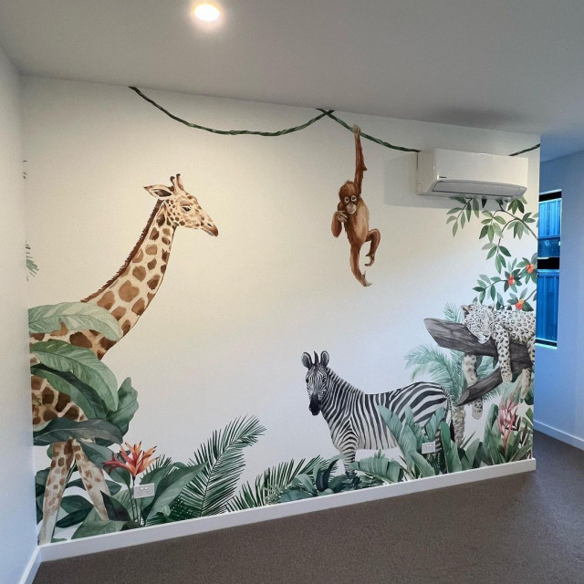 Kids Wall Mural Melbourne by Wallpaper Installation Houzz AU