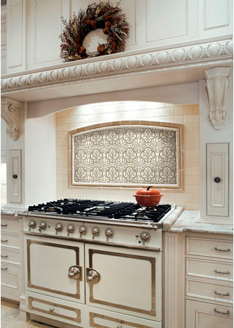 Inspiration for a rustic kitchen remodel in Orange County